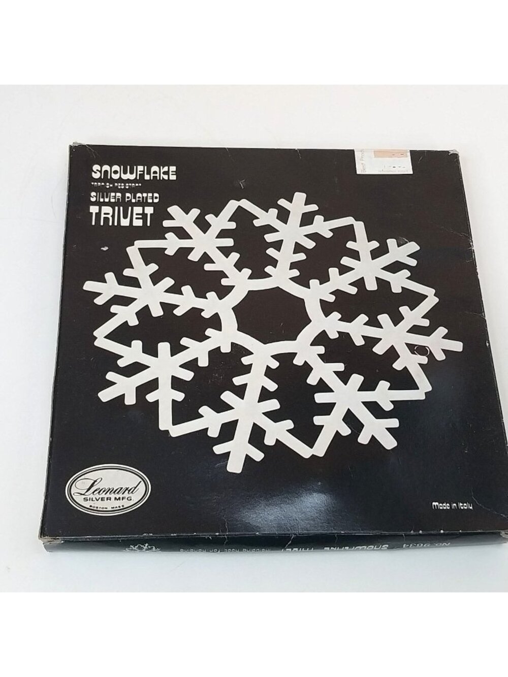 Snowflake Silver-Plated Trivet By Leonard Made In Italy 8"